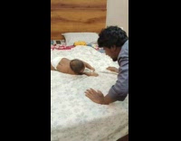 Collab BitchIG2 - Dad plays wrestle with infant 