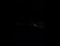 Lighting strike crawls on the night sky