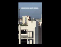 Guy spiderman mask handstand rooftop parking lot