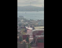 Woman long skirt sit on swing rooftop