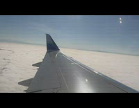 Airplane ride sea of clouds like land