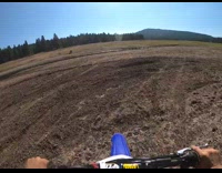 Guy sees friend fall off dirt bike 