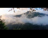 Mountain and clouds move to the right