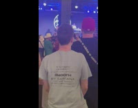 Guy wears Id rather be listening to santana shirt 