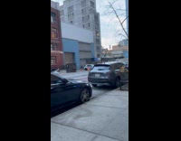 Man livestream outside while on a scooter