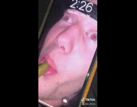 Collab BitchIG2 - Guy phone sleep pickle mouth background