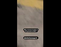 Hair braids wig on the parking lot