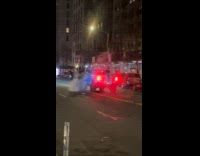 Guys films Christmas Jeep lights over vapor 