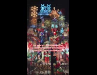 Christmas decorations at dyker heights neighborhood brooklyn 