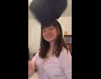 Girl uses tiktok transitions to change clothes 