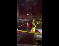 Green flames coming out from sewer pt 1