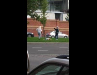 Girl lays on grass for photo 
