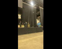 High school student trips and falls during graduation