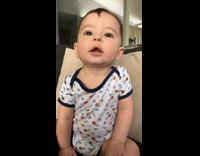 Collab PubityPets - Two-toothed baby Stares at Man then Smiles After