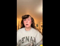 Woman regrets using hair roller on bangs