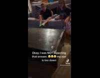 Two kids down to fight with mom