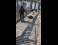 Man riding bike bridge comments Nice shot Rebecca