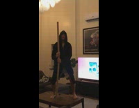 Black robe guy long stick coffee table 