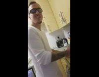 White Shirt Guy Uses Black Goggles To Cut Onions