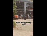 Five people practice martial arts pier carousel 