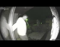 Drunk man puke sleep outside security footage