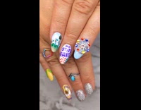 Submitter shows off state fair nail design 