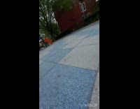 Filmer sits on swing and fell down