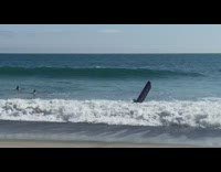 Collab Kook Of The Day - Wave knocks over two guys air mattress 