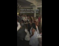 People sing dance to Eminem song wedding reception
