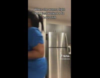 Lady Vibes to Music then Turns Away