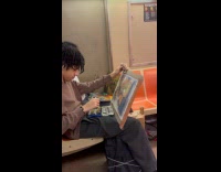 Painters painting subway perspective