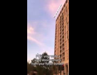 Filmer woman write song about sunset sky