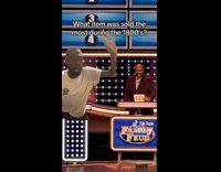 Man acts to play family feud joke