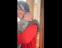 Newborn forgets to breathe and gasps for air