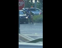 Guy brown conga drum black car sunset