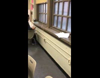 Mouse inside of classroom freak out 