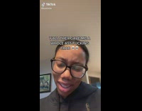 Girl reacts to container with entire crab in it 