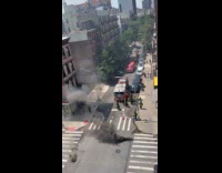 Underground sewer on fire rescued by FDNY