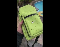 Green nike backpack heat and water sensitive in rain 