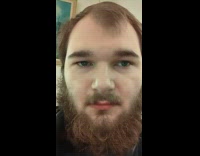 Man moves his eye away from each other at a time