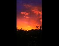 Violet and Orange Sunset sky view Part 3