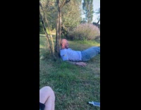 Man does backflip from car hits head on tree