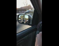 Black helmet guy motorcycle brown dog sidecar