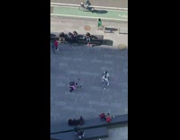 Couple dance and shoot along the street in NY 