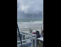 Guy sees tornado in middle of the ocean 