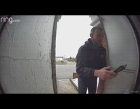 Guy pretends to deliver package steals it