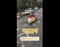 Red yellow banana shaped gokart streets 