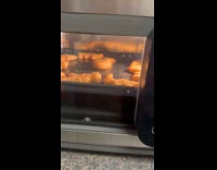 Chicken nugget spinning inside airfryer