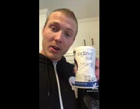 Guy pulls out bag of salt 