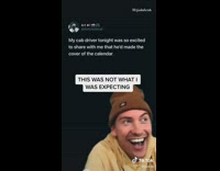 Taxi driver is on calendar licking lollipop